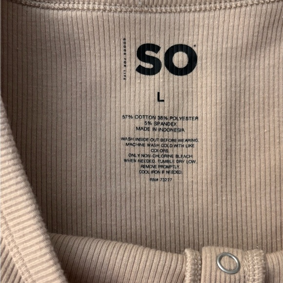 SO long sleeve henley - Picture 3 of 3